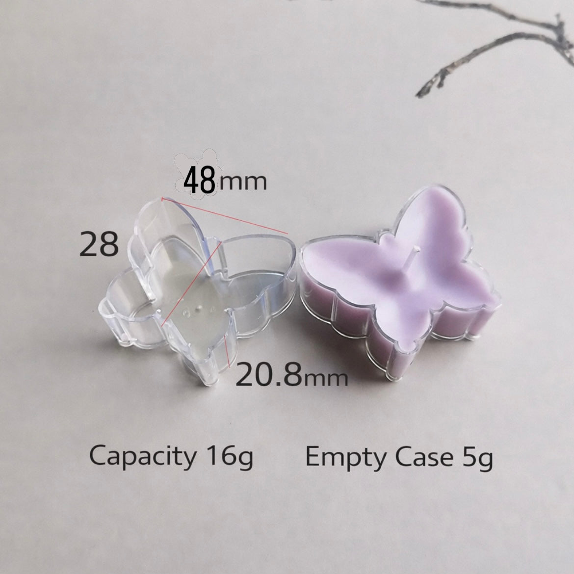 5pcs Tealight Jar Container + Wick