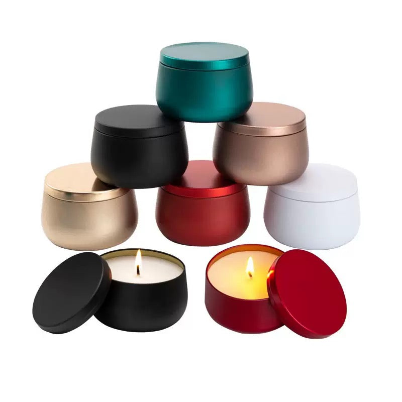 120ml-240ml Empty Round Candle Aluminum Tin Jar