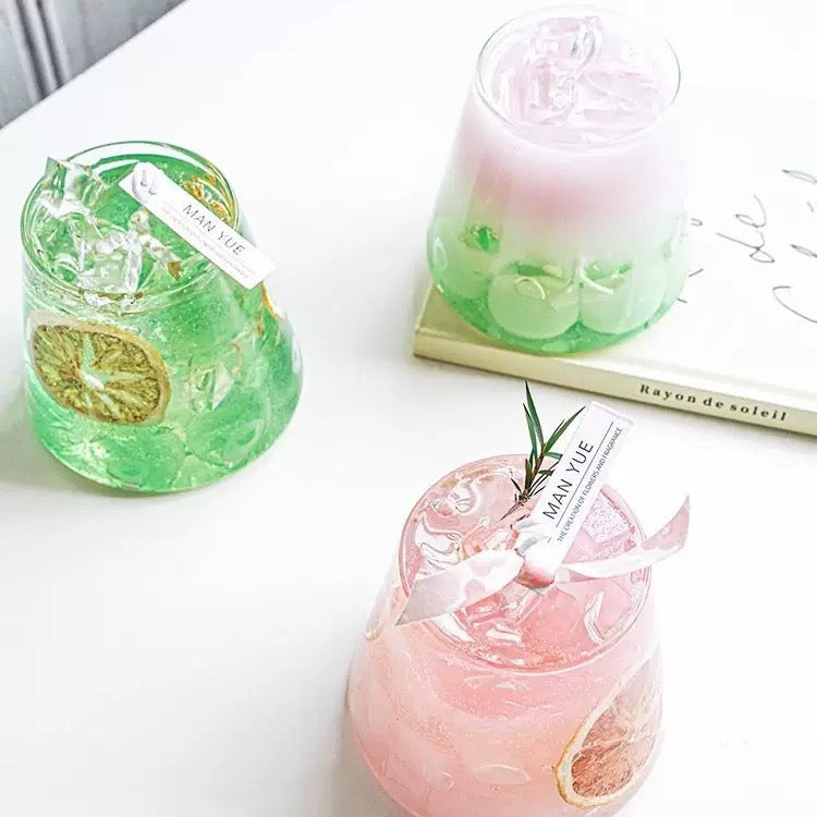 Tapered cup Candle Glass Jar (500ml) q04