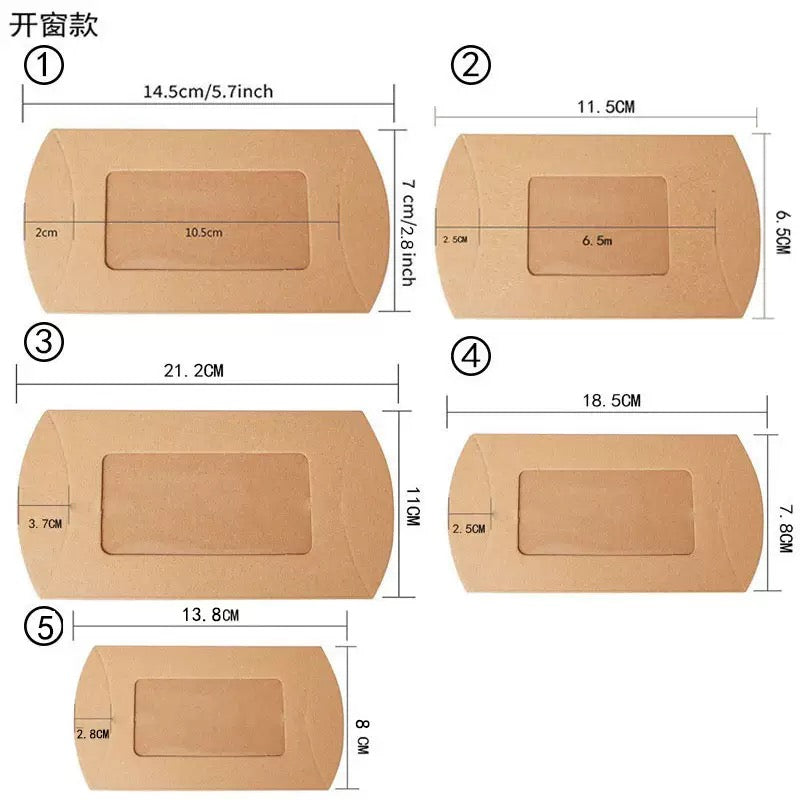 5pcs Pillow Shape Packing Box