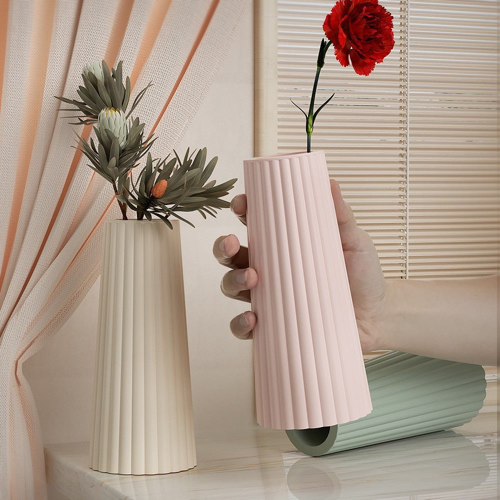 Stripped Tall Vase Mold c012