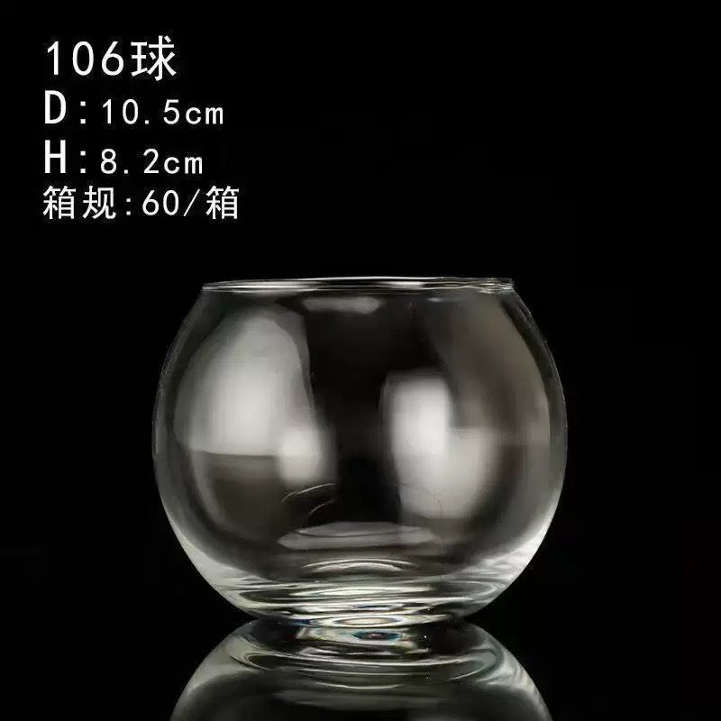 Round Candle Glass Jar