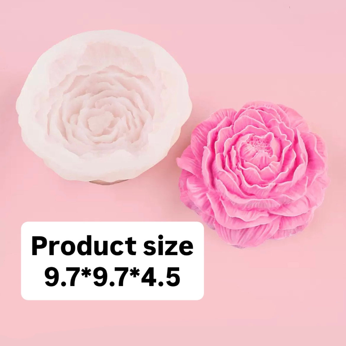 Peony Flower Silicone Mold h013