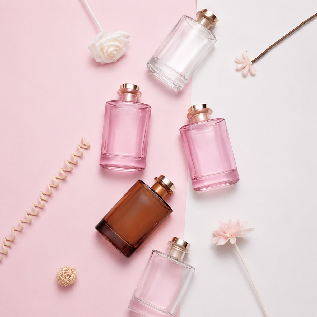 Slim Square Colorful Diffuser Bottle/Jar