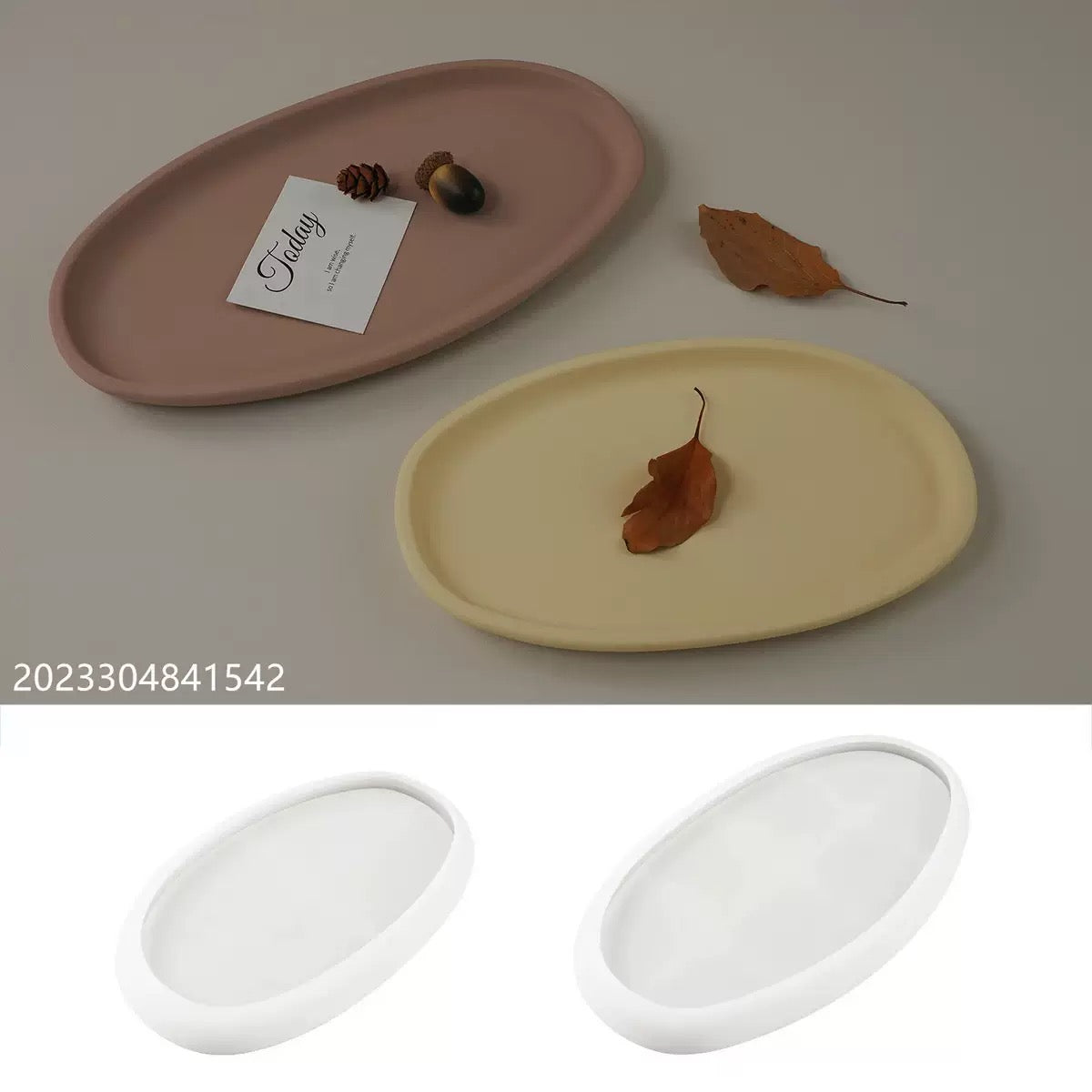 Oval Trinket Tray Silicone Mold g09