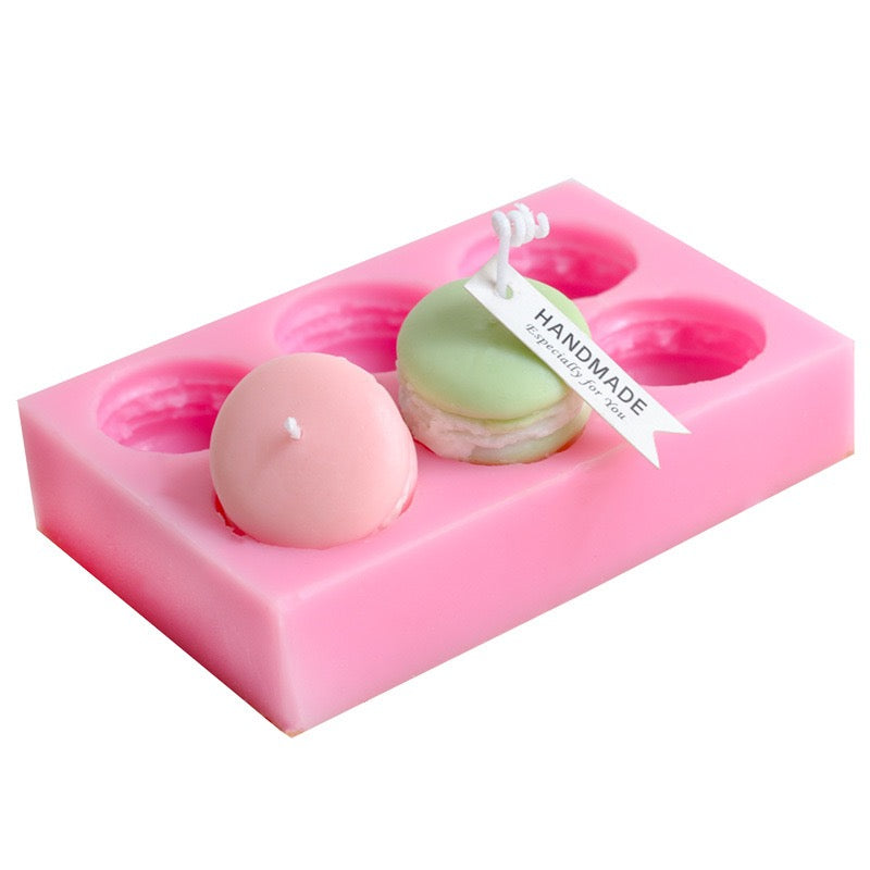 Macaron Dessert Candles Silicone Mold h011
