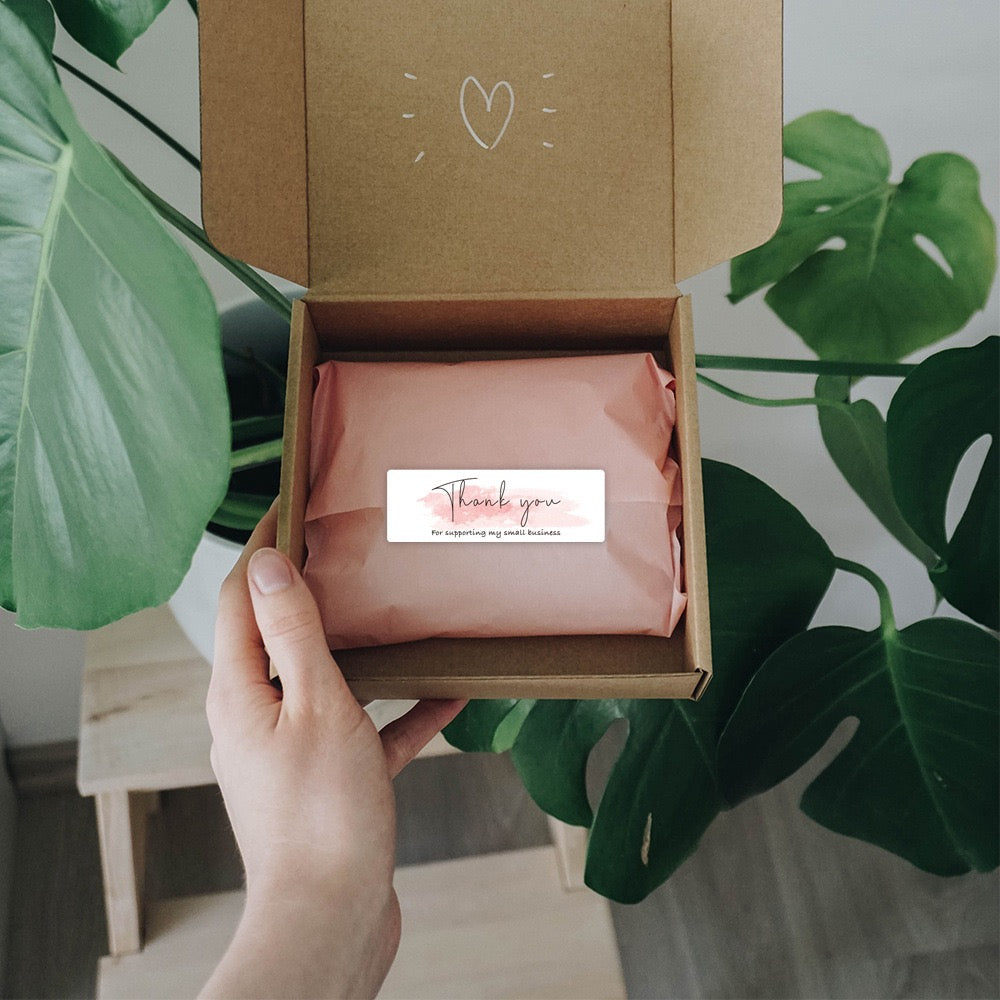 Rectangle Thank you Sealing Stickers