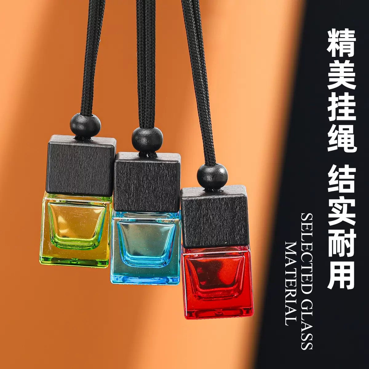Colorful Wooden Lid Car Diffuser Bottle/Jar m08