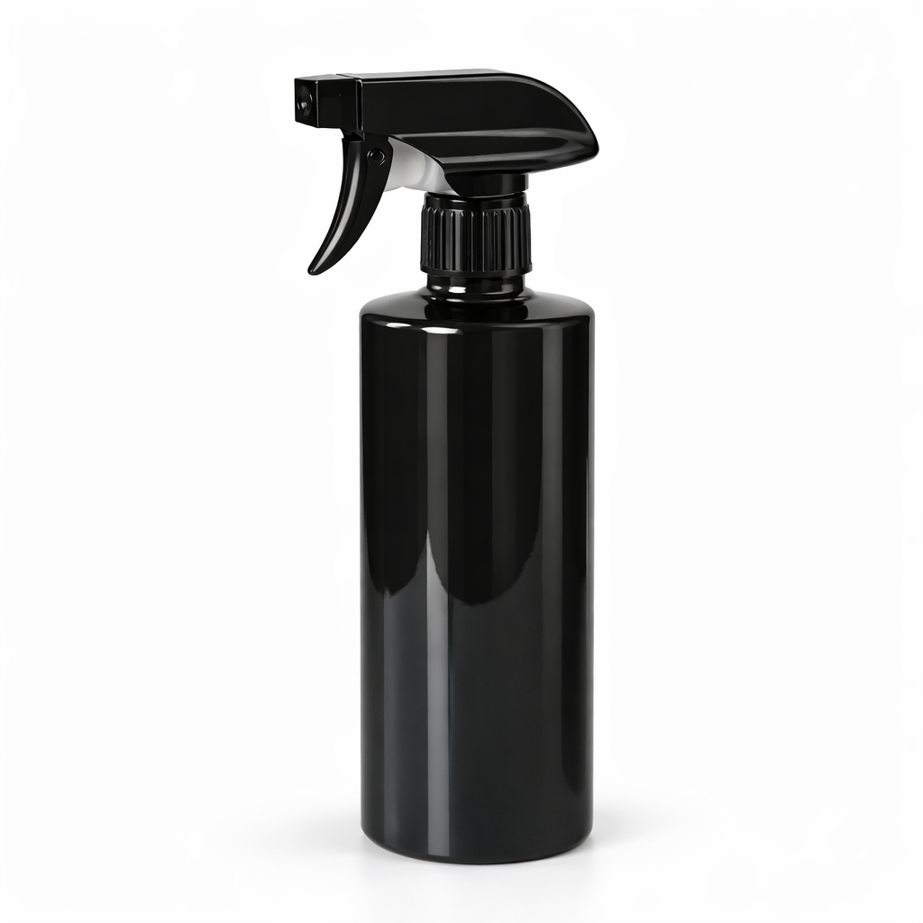 500ML Flat Shoulder Empty Plastic Spray Bottle. (Wide Trigger)