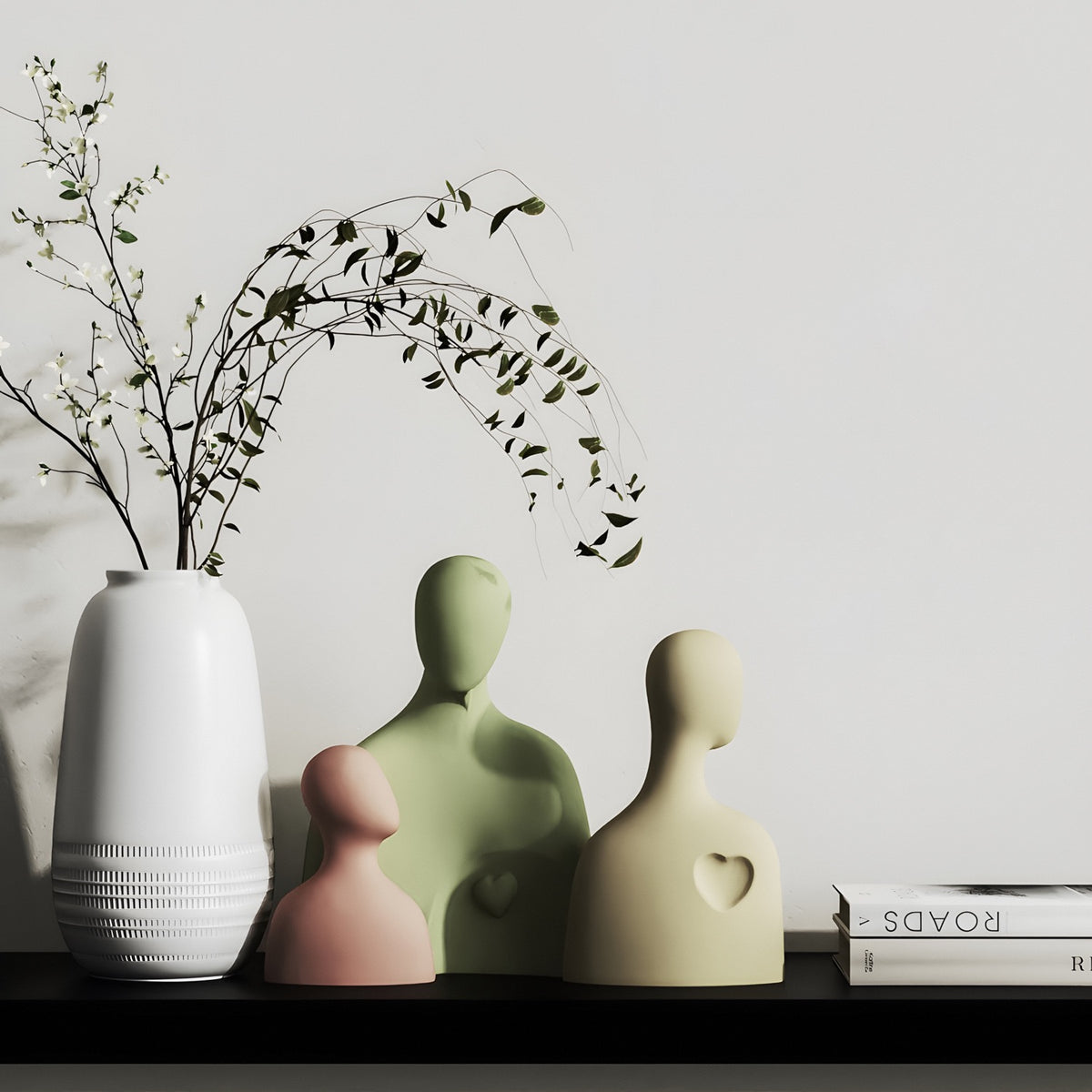 3in1 Family Decorative Home Decor/ Candle Silicone Mold i010
