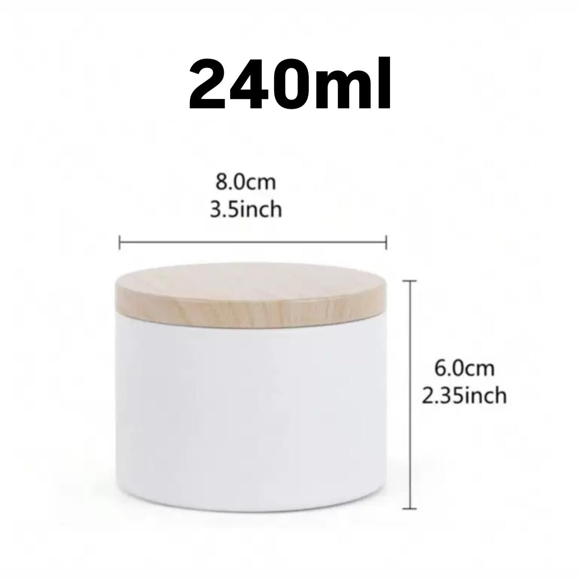 120ml-240ml Empty Candle Aluminum Tin Jar