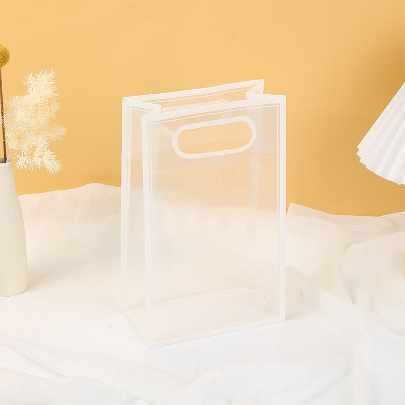 5pcs Plastic gift Translucent handbag