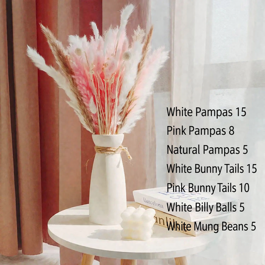 Mixed Natural Pampas Flower Grass