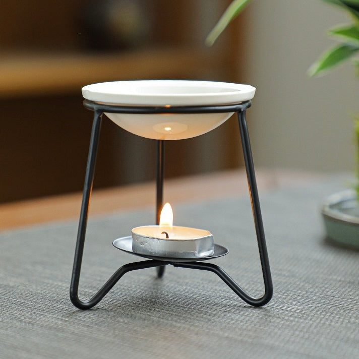 New Creative Black Wax Melt Ceramic Burner (8.5x8.5cm)