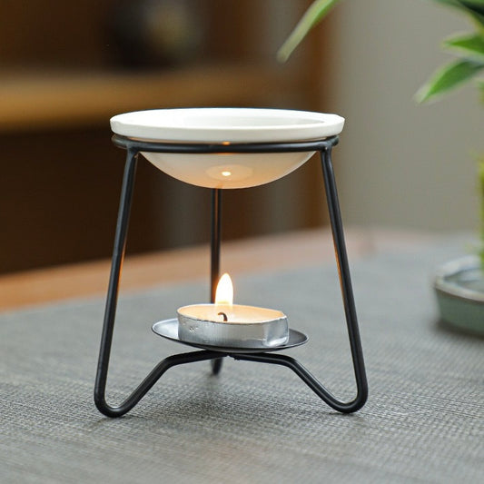 New Creative Black Wax Melt Ceramic Burner (8.5x8.5cm)