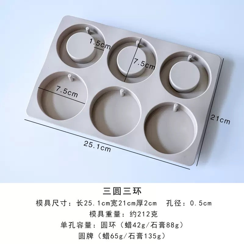 Aromatherapy Incense Hanging Wax/Gypsum Silicone Mold L03
