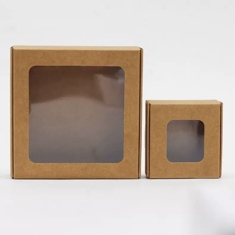 5Pcs Square Box With Pvc Window