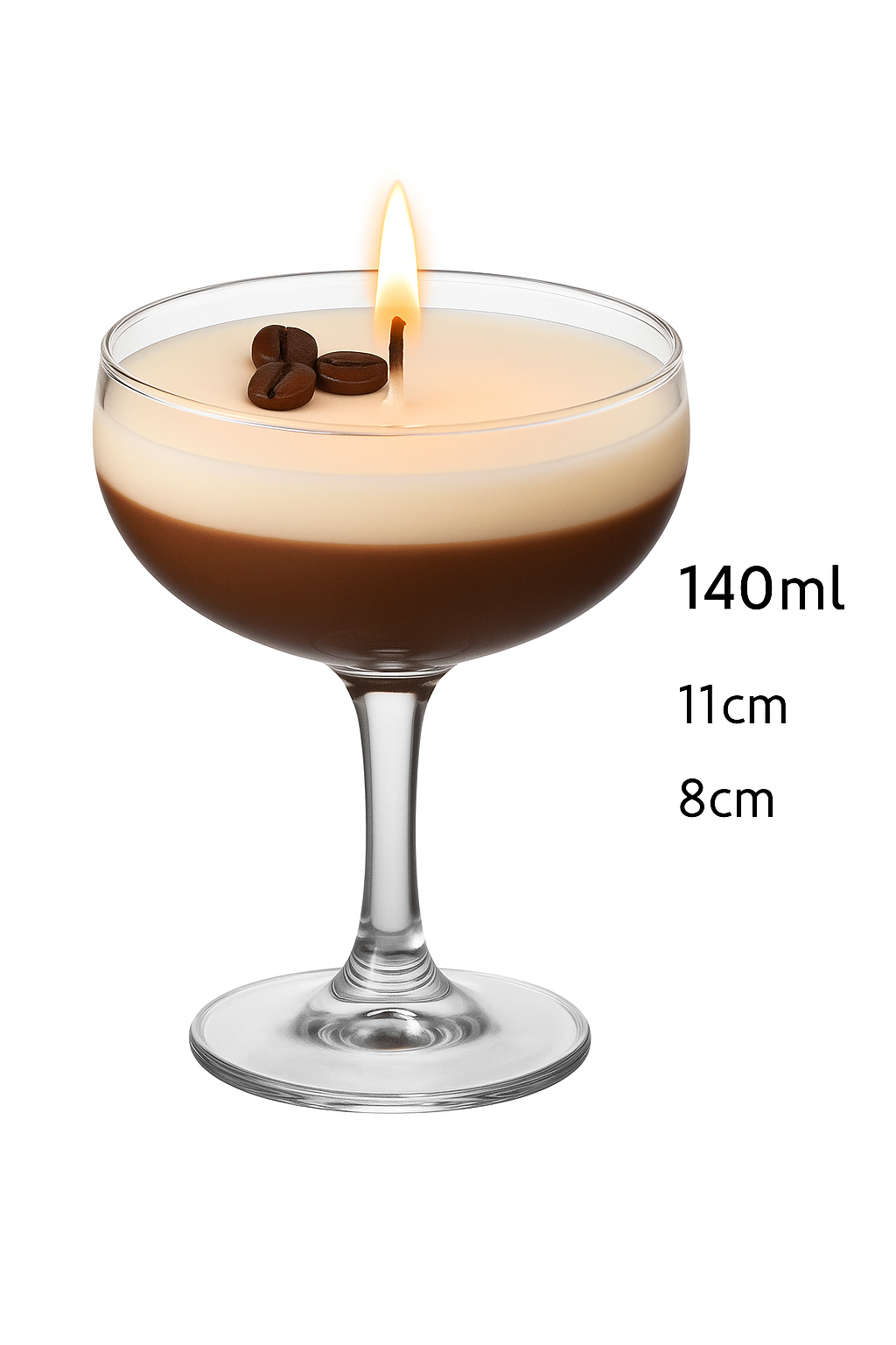 Cocktail Clear Candle Glass Jar (Empty Jar)