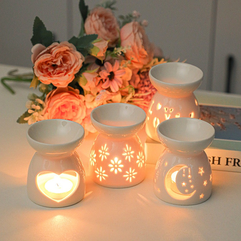 Wax Melt Ceramic Burner (7x8.5cm) L01