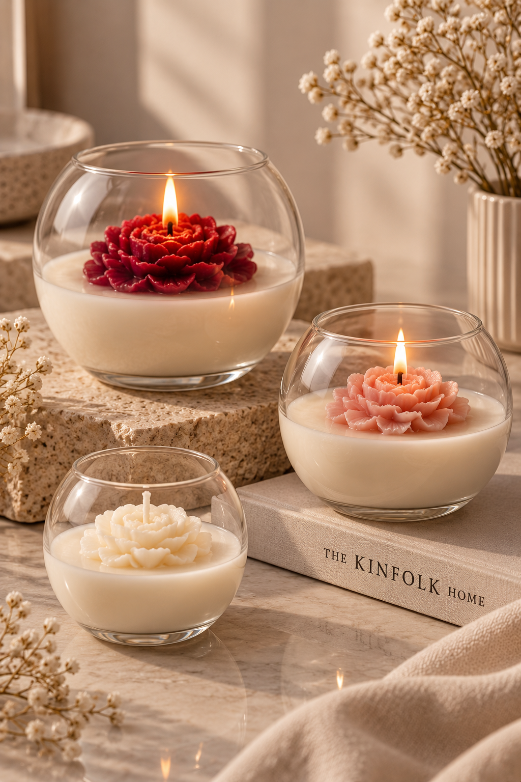 Round Candle Glass Jar