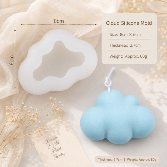 Cloud Candle Silicon Mold