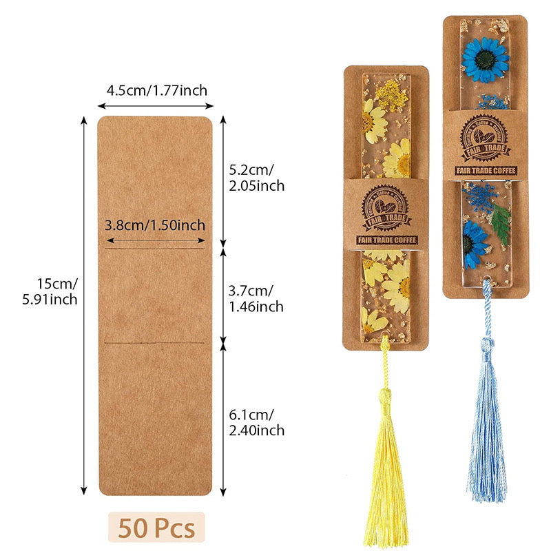 10pcs Bookmark Blank Display Cards