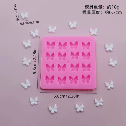 Mini Butterfly Charm Silicone Mold i07