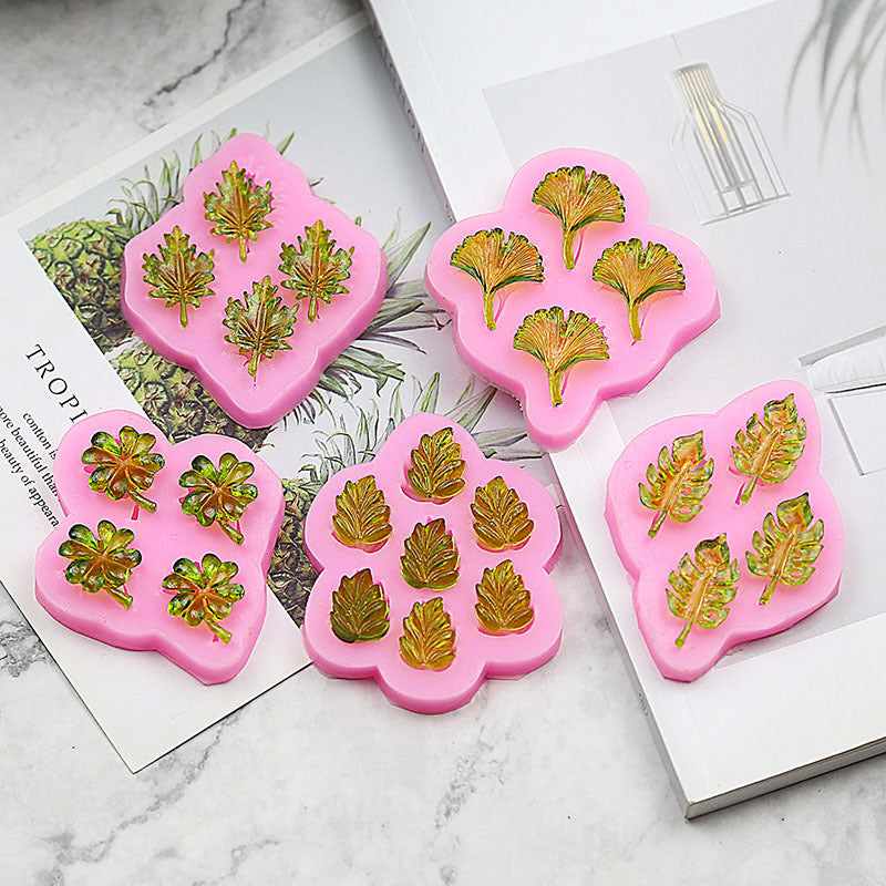 Mini Leaf Silicone Mold h011