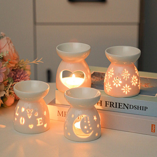 Wax Melt Ceramic Burner (7x8.5cm) L01