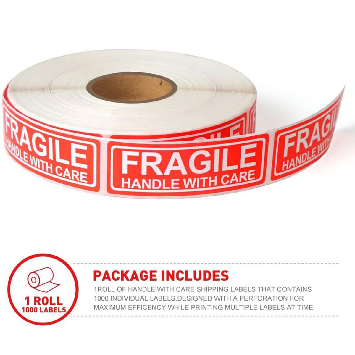 500pcs Fragile Stickers j06
