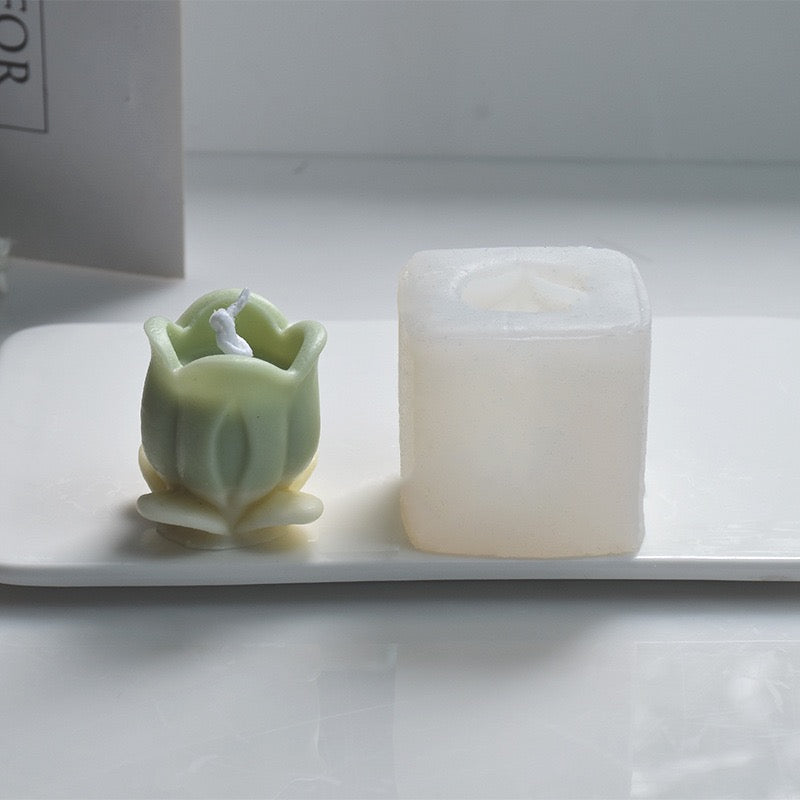 Mini Tulip Flower Candle Silicone Mold h06