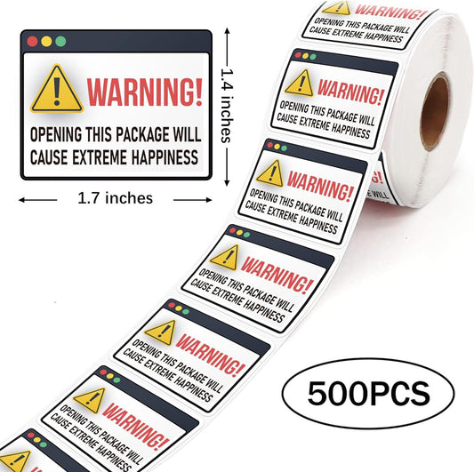 Extreme Happiness Warning Sealing Stickers