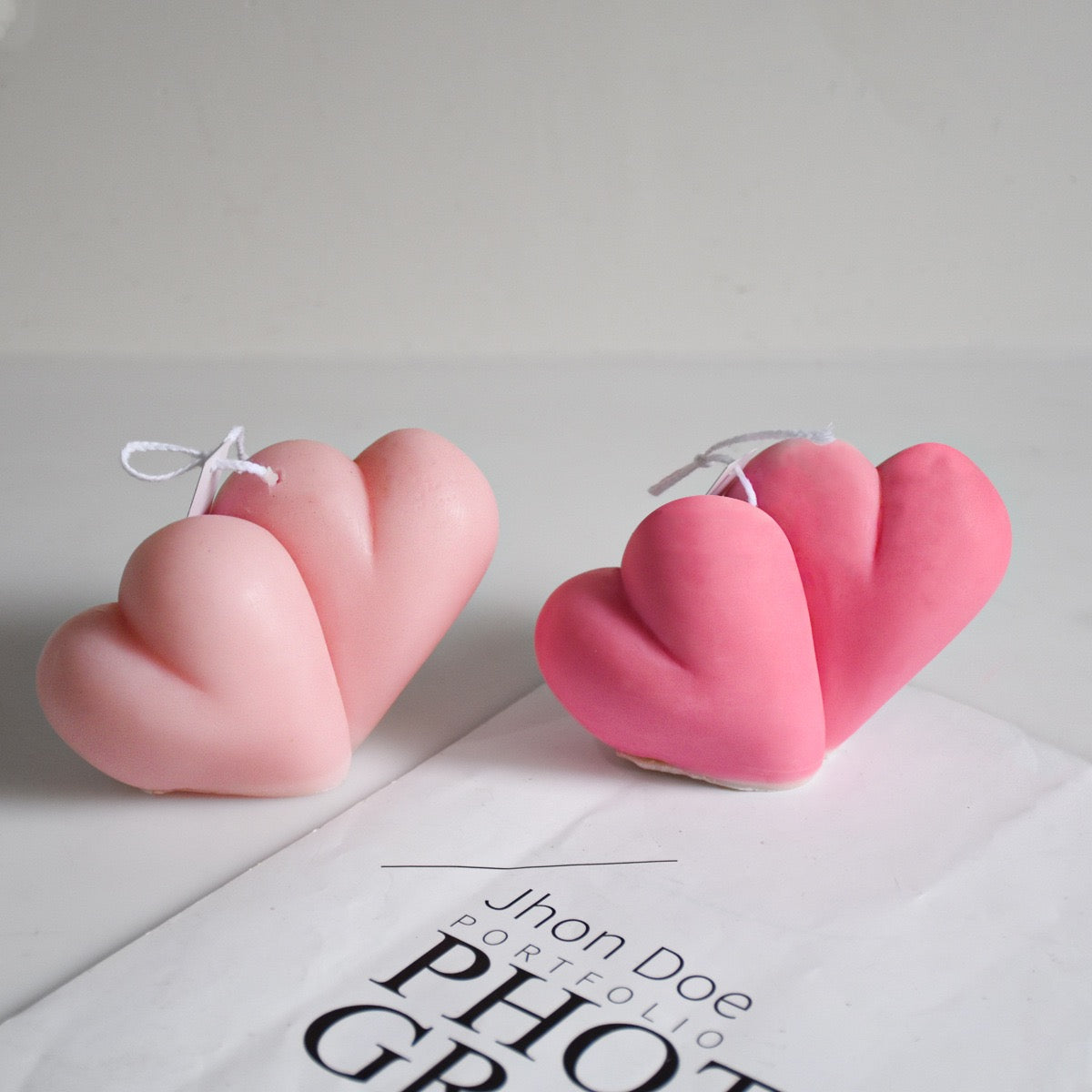 Joining Heart Candle Silicone Mold h03