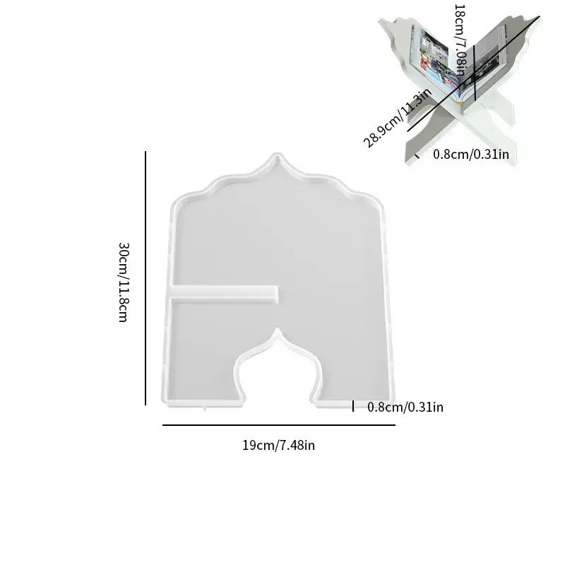 Book Stand Holder Silicone Mold a09