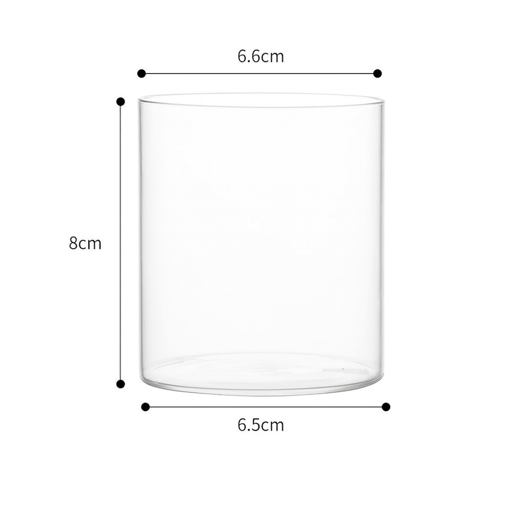Boxed 240ml Empty Clear Candle Glass Jar q04