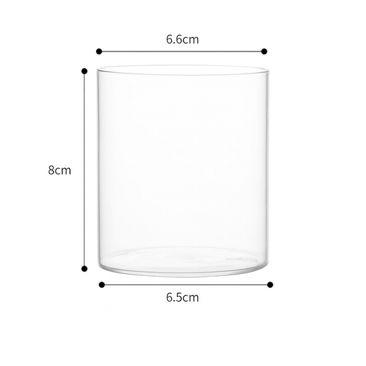 Boxed 240ml Empty Clear Candle Glass Jar q04