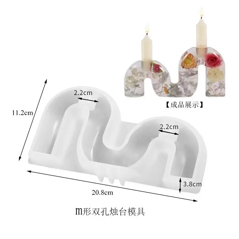 Candle Holder Silicone Mold a011