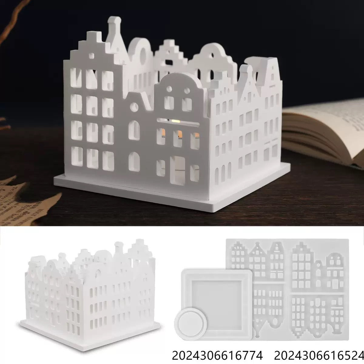Decorative Tealight Candle Silicone Mold a011