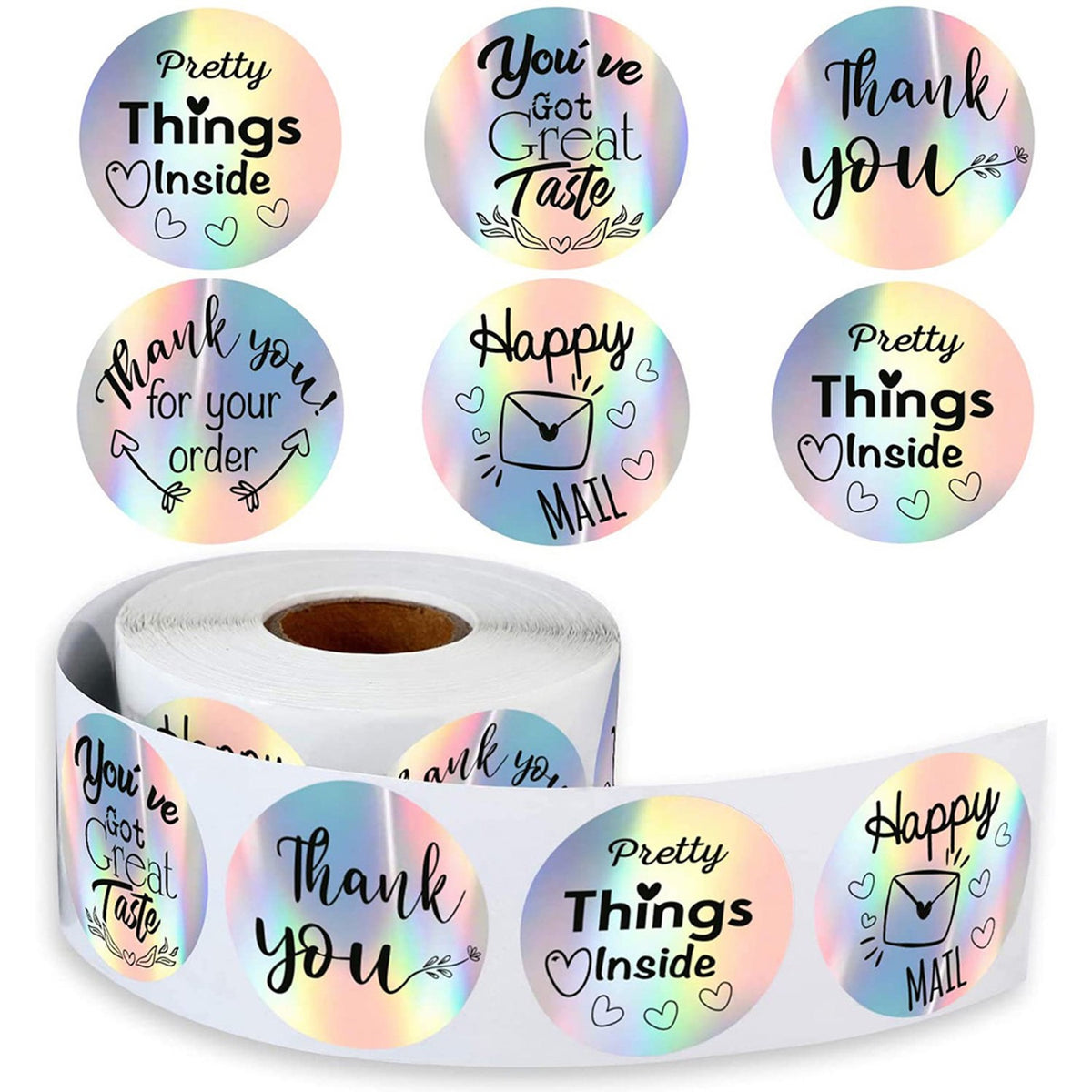 Holographic Thank You Sealing Stickers