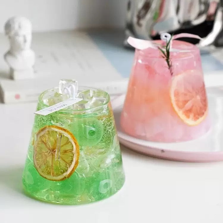 Tapered cup Candle Glass Jar (500ml) q04