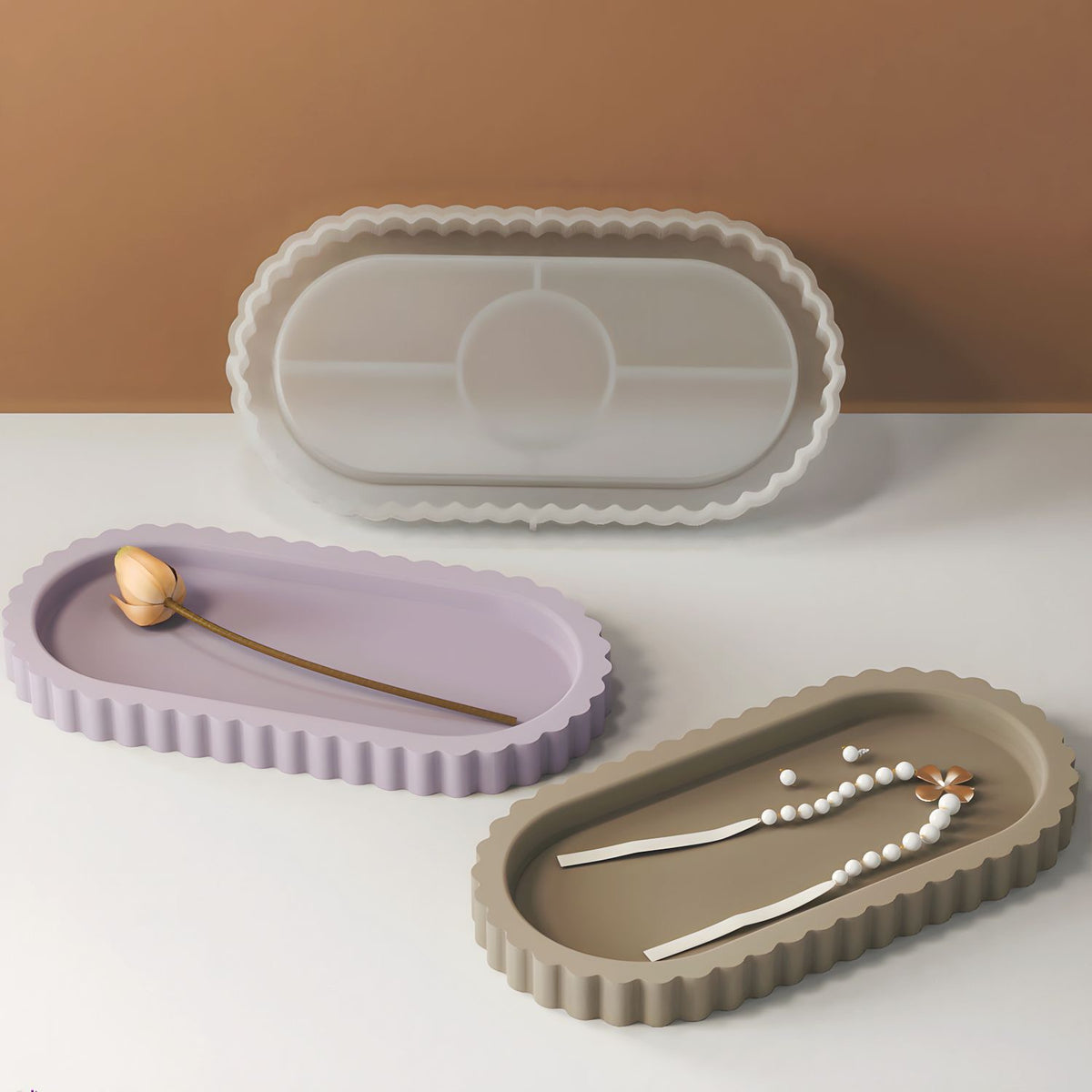 Oval Trinket Tray Silicone Mold g09