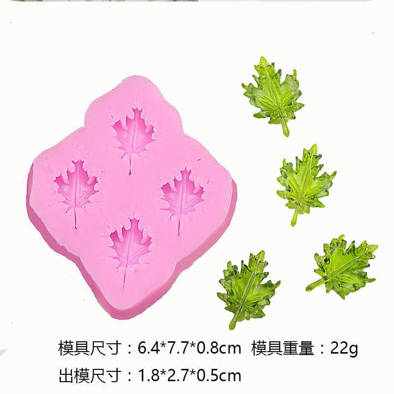 Mini Leaf Silicone Mold h011