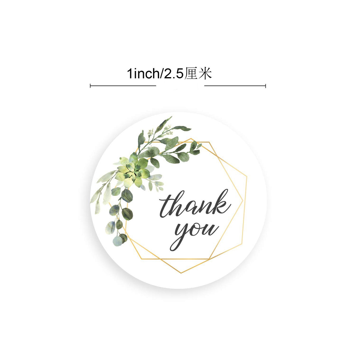 Leaves Decor Thank You Sealing Stickers