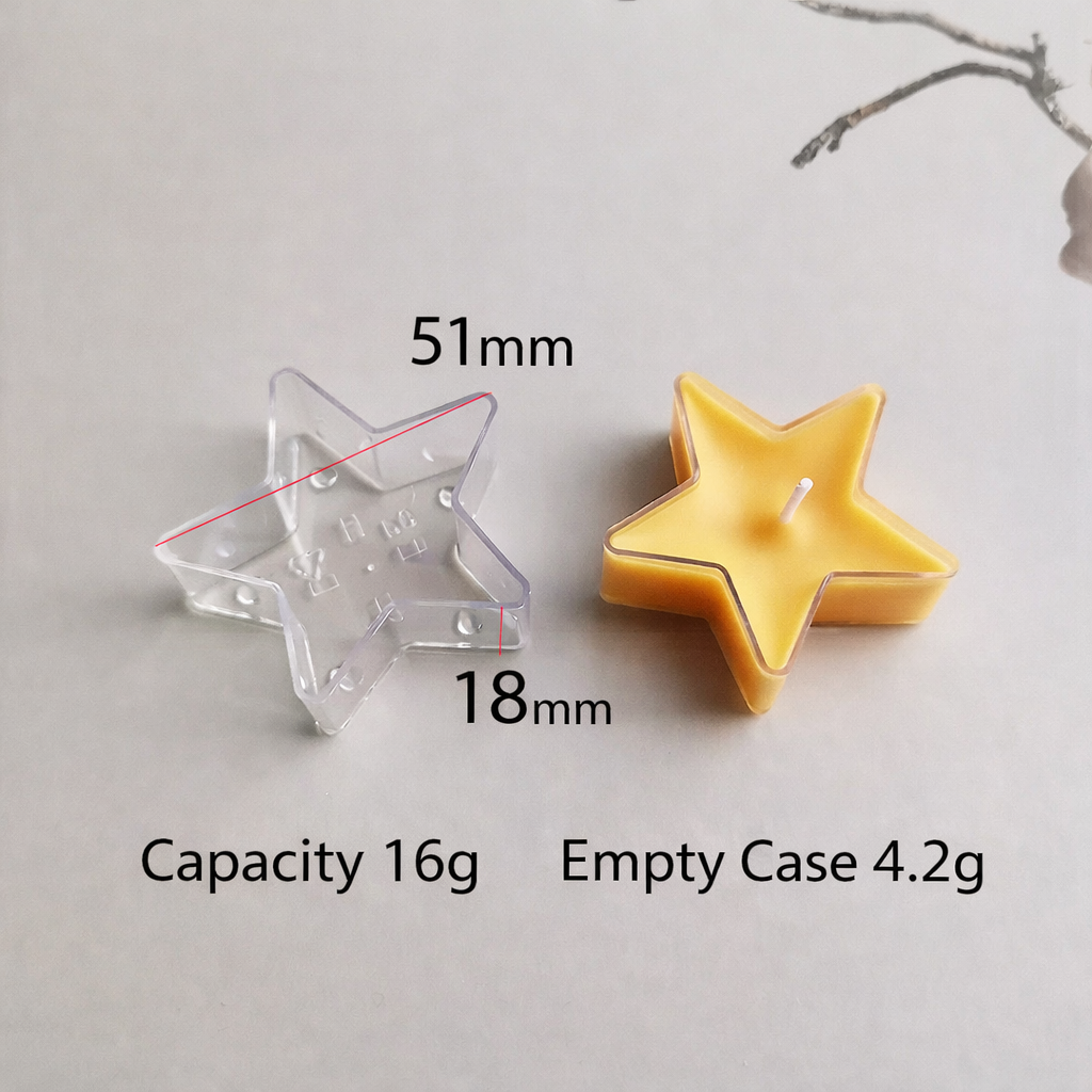 5pcs Tealight Jar Container + Wick