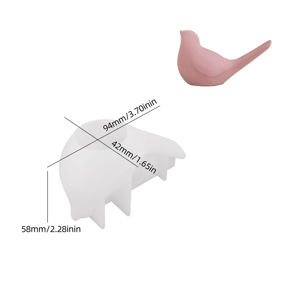 Bird Decorative Home Decor Silicone Mold i010
