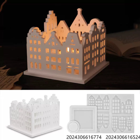 Decorative Tealight Candle Silicone Mold a011