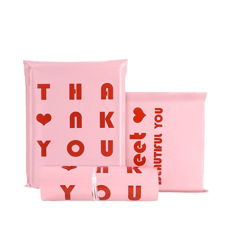 Thank You Pink Polymailer Shipping Bag
