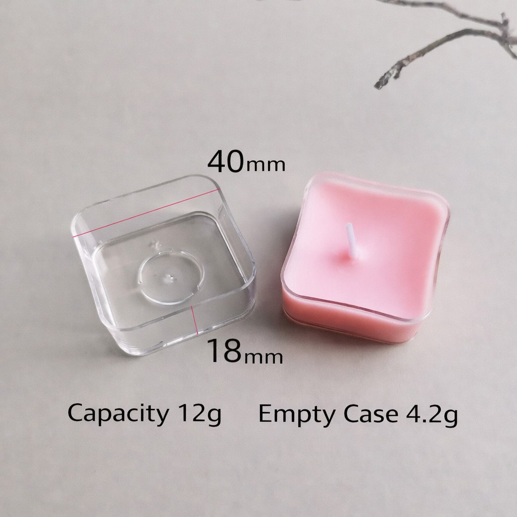 5pcs Tealight Jar Container + Wick
