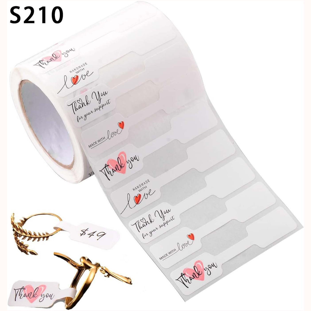 Jewelry Price Kraft Paper Handmade Sticker Labels