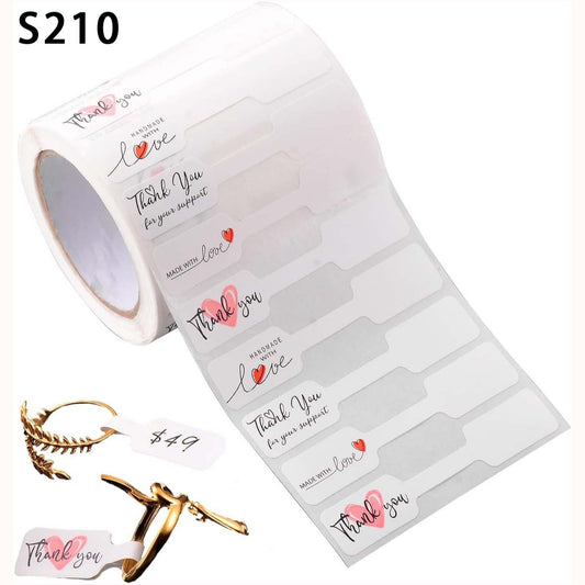 Jewelry Price Kraft Paper Handmade Sticker Labels